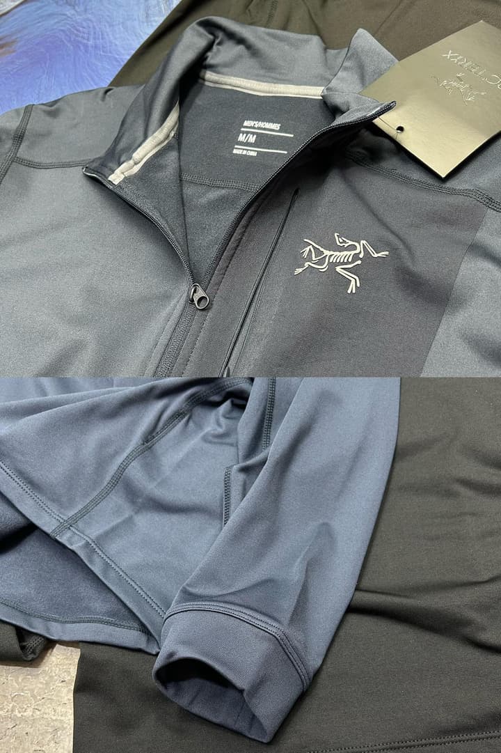 Arc'teryx Rho LT Zip Men's Micro-Fleece Top in Black