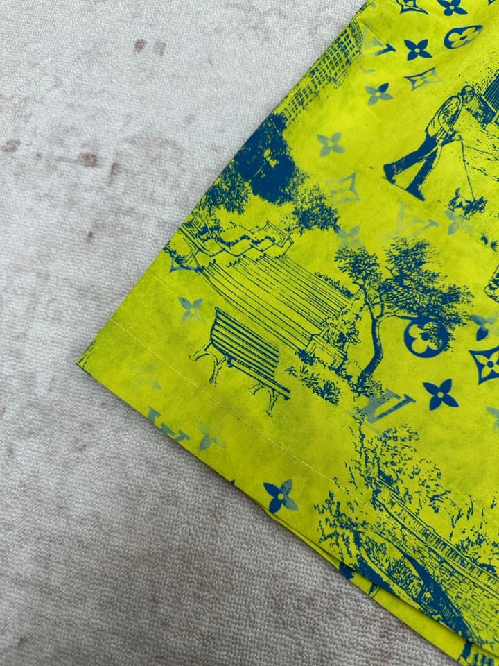 Louis Vuitton Monogram City Walk Beach Shirt – 25SS in Lime Green