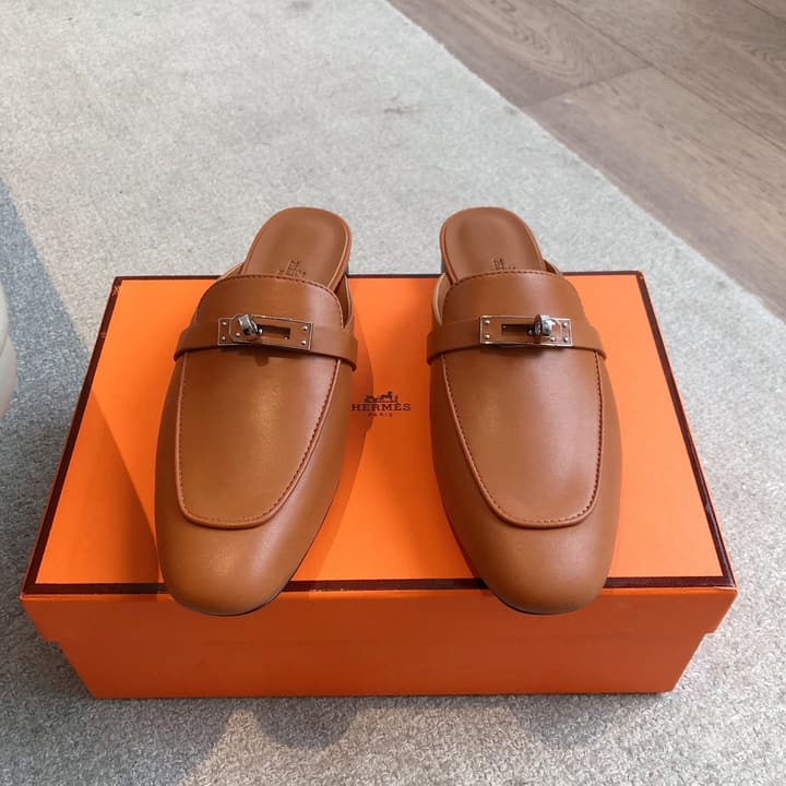 Hermes Eclair Sandals – 2025 New Collection in Black Leather