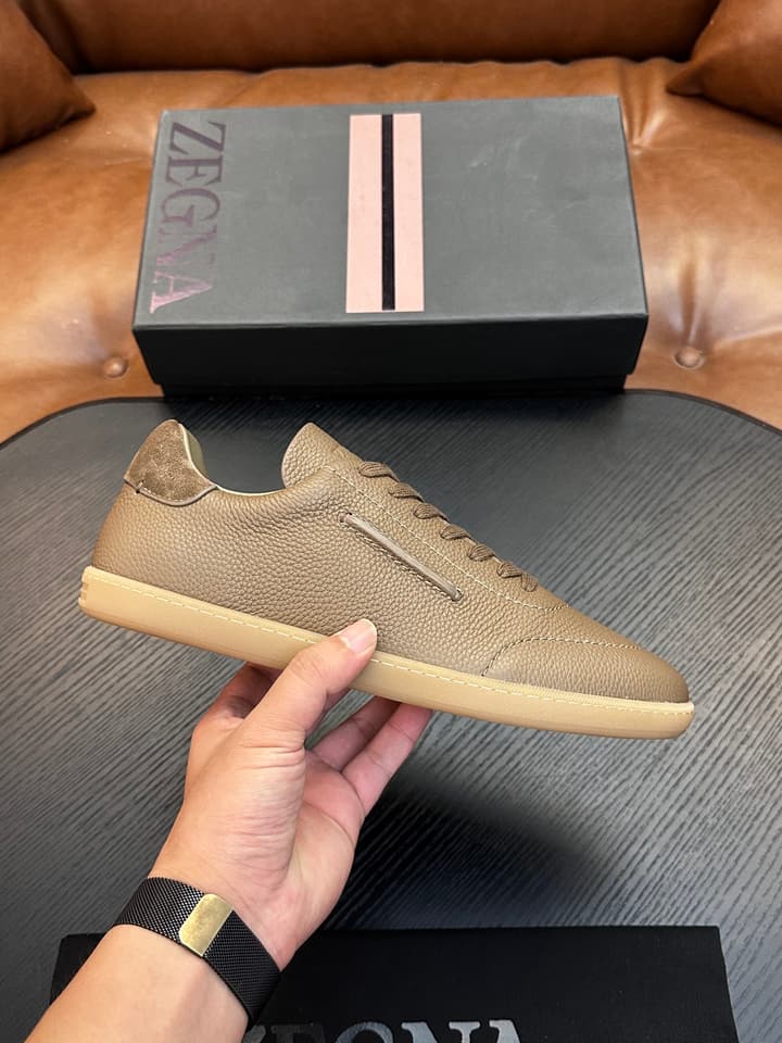 Zegna Old Money Suede Casual Sneakers
