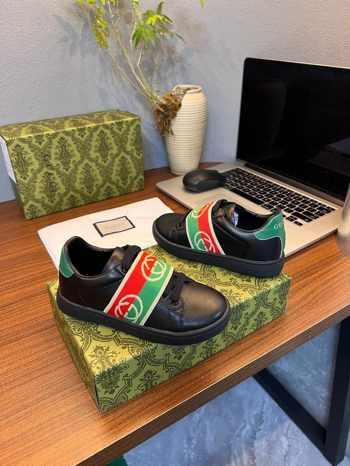Gucci Kids Sheepskin-Lined Sneakers – Kids Collection