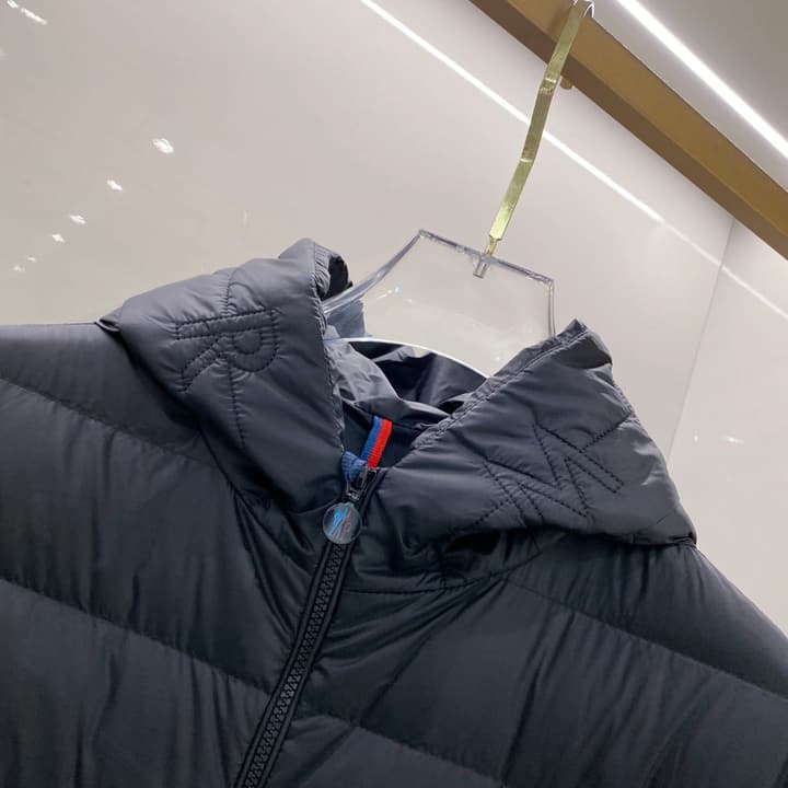 Moncler Men's Hooded Goose Down Jacket – 2025FW in Dark Gray