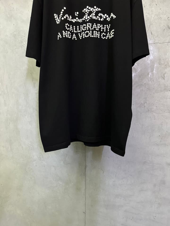 Louis Vuitton Pearl Logo Crewneck T-Shirt – 25SS in Black