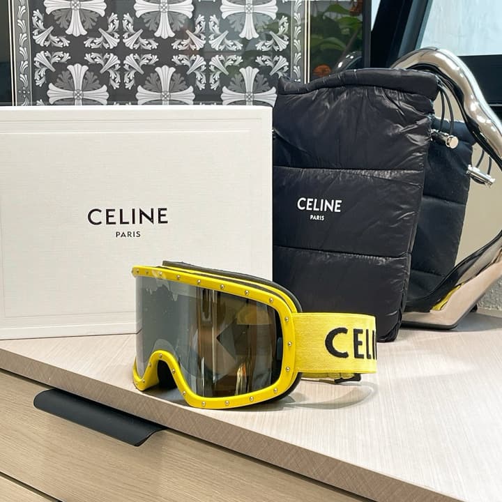 Celine Ski Goggles in All Black Frame