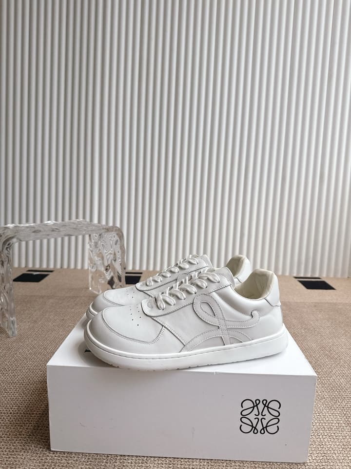 Loewe Spliced Minimalist Sneakers in Black