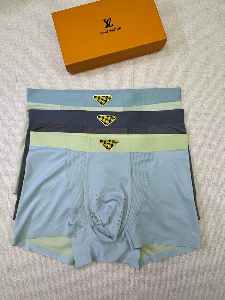 Louis Vuitton Men's Ice Silk Seamless Underwear 3-Pack