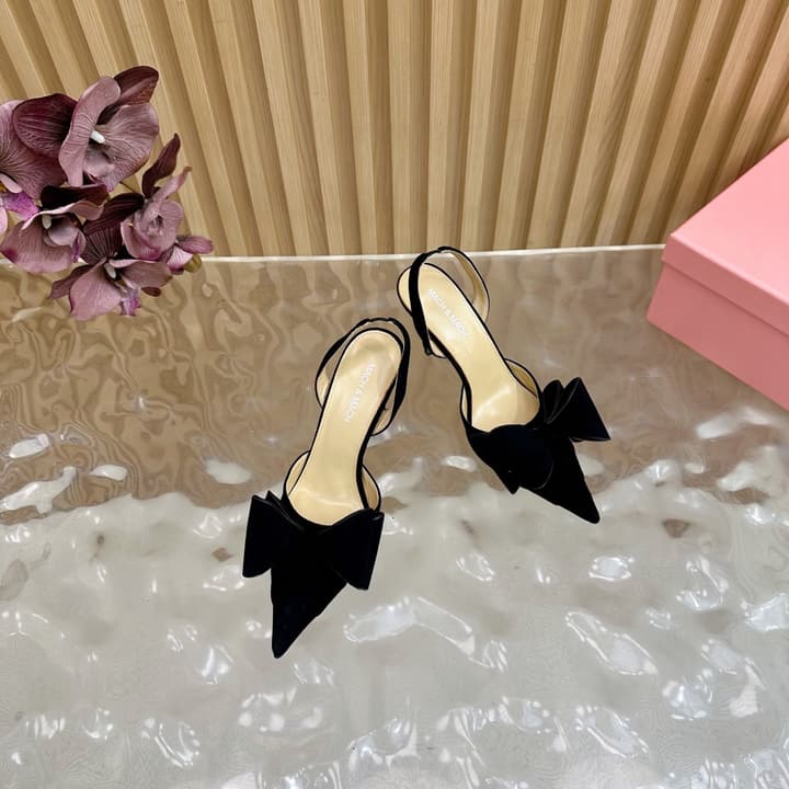 MACH & MACH Bingbing Bow High Heels – 2025 – 25SS in Black Suede With Bow