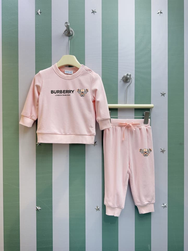 Burberry Infant Two-Piece Set – Kids Collection – 2025SS in Pink Set