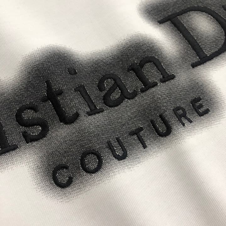 Dior Embroidered Logo Crewneck T-Shirt – 2026SS in Black