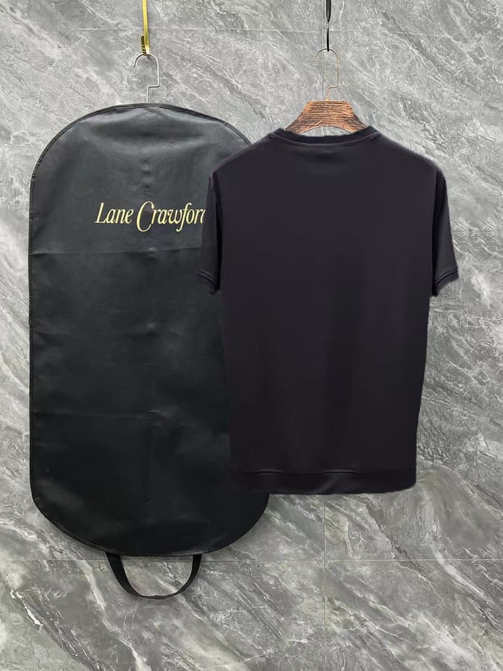 Prada Short-Sleeve T-Shirt – 25SS Collection in Black With White Triangle Logo