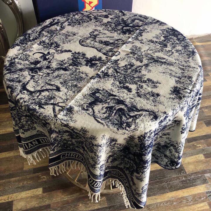 Dior Animal Print Cashmere-Wool Scarf
