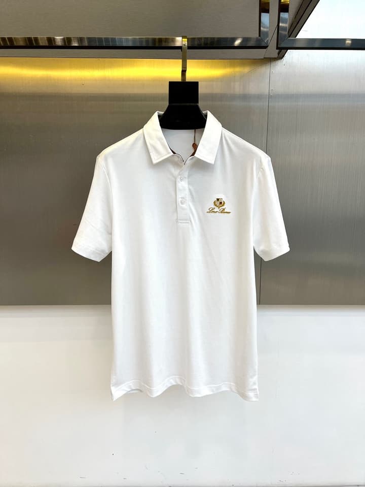 Loro Piana Classic Cotton Polo Shirt – 2026 Spring/Summer Collection in Classic Black