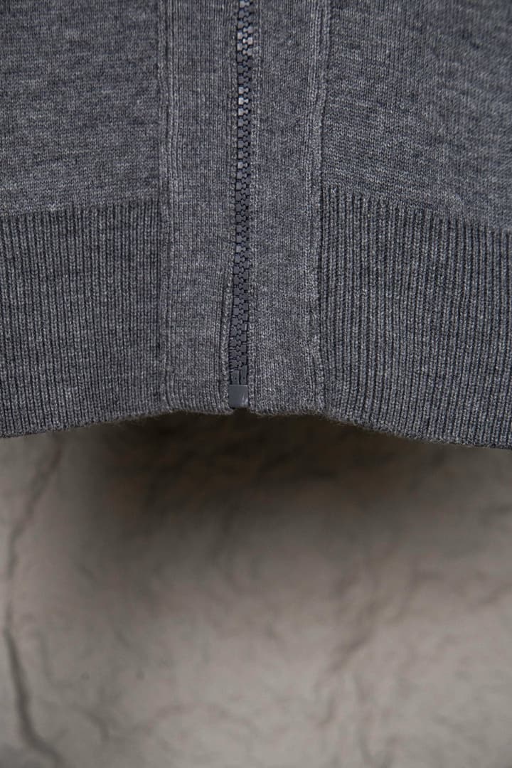 Dior Monogram Jacquard Zipper Cardigan – 24SS in Grey With Black Stripes