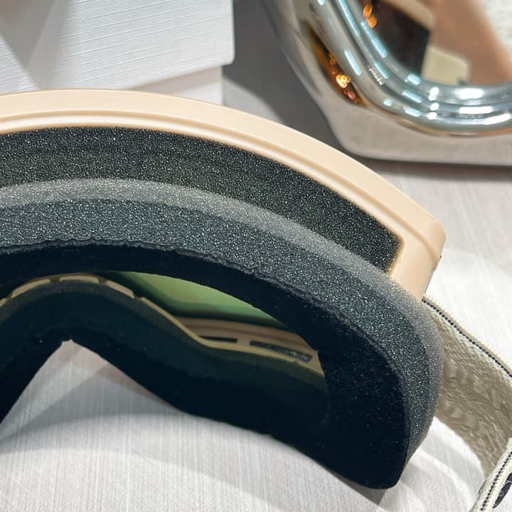 Celine Ski Goggles in Black Frame Silver Lens