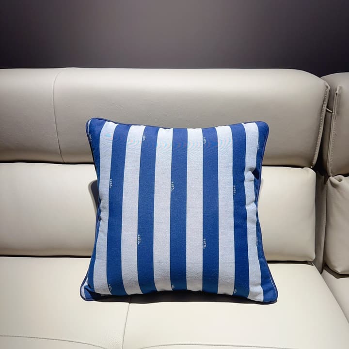 Fendi CASA Luxury Pillow in Beige And Cream Striped