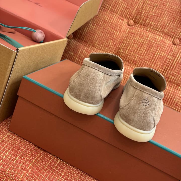 Loro Piana Suede Loafers in Brown