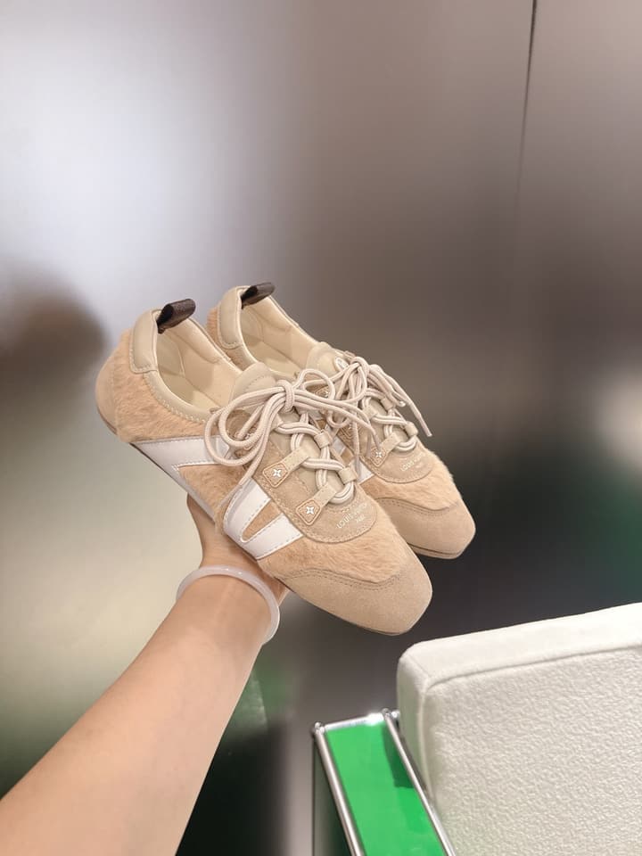 Louis Vuitton Sneakerina Ballet Sneakers in Chocolate Brown
