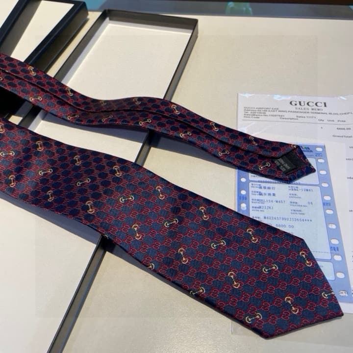 Dior Men's CD Logo Jacquard Tie in Black