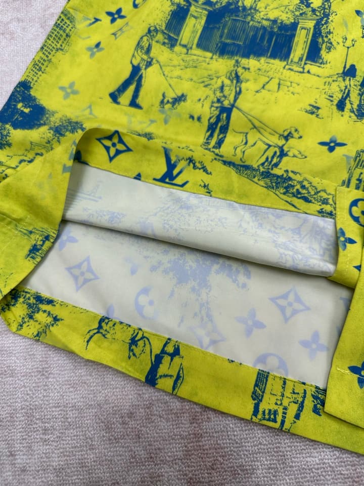 Louis Vuitton Monogram City Walk Beach Shirt – 25SS in Lime Green