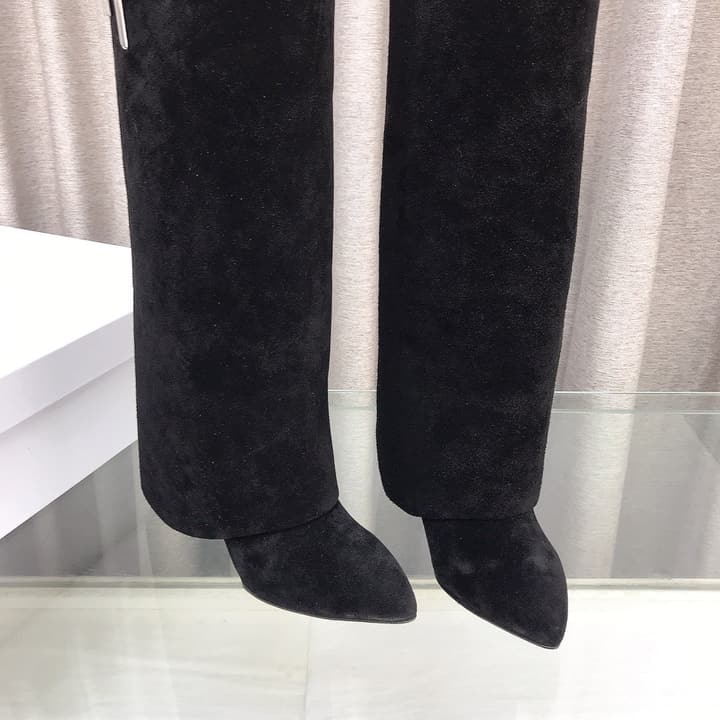 Givenchy Glossy Leather Knee-High Boots