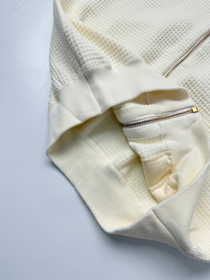 Louis Vuitton Runway Waffle Knit Zipper Jacket