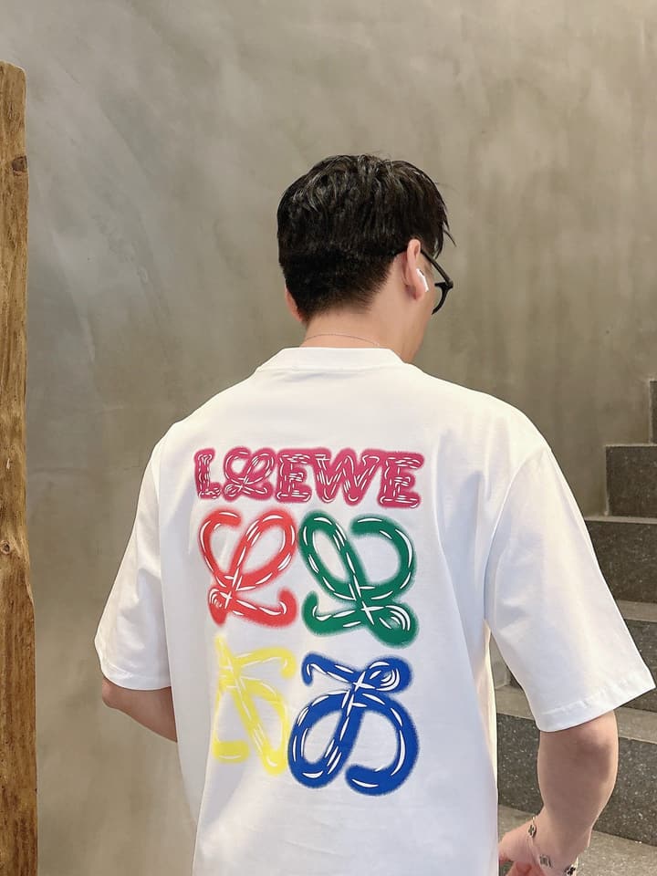 Loewe 2026 Summer Short-Sleeve T-Shirt – 2026 Summer Collection in White