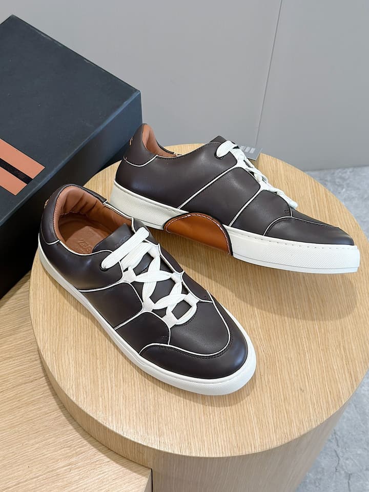 Zegna Tiziano Couture Sneakers in Black With Matching Laces