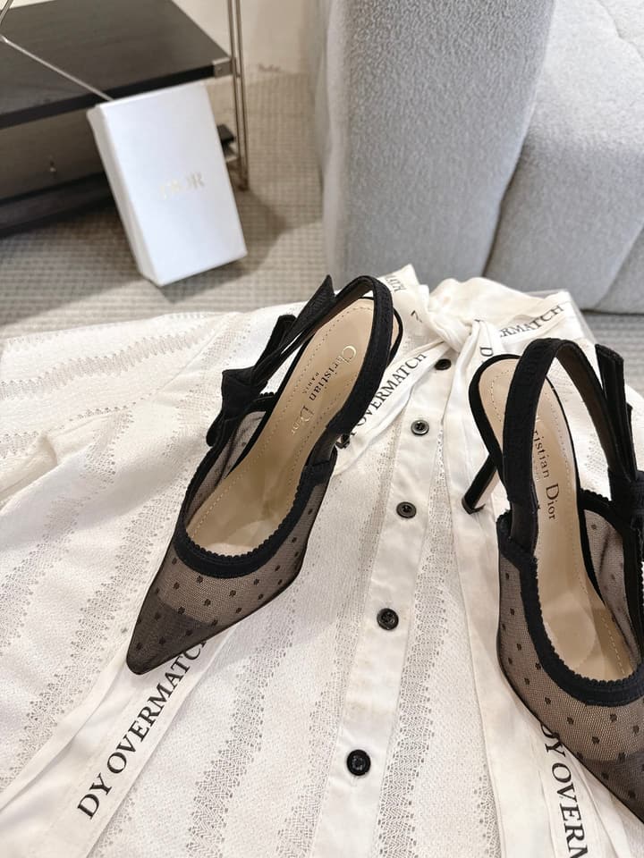 Dior J'Adior Patent Leather Kitten Heel Sandals in Classic Black Smooth Leather