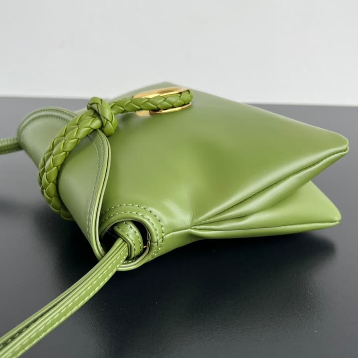 Bottega Veneta Baby Liberta Calfskin Shoulder Bag in Classic Black