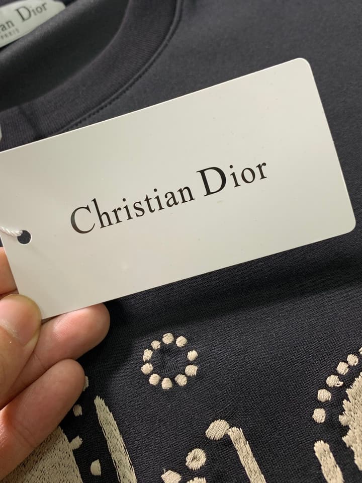 Dior 2026 Summer Unisex Air Layer T-Shirt and Shorts Set – 2026SS in Black