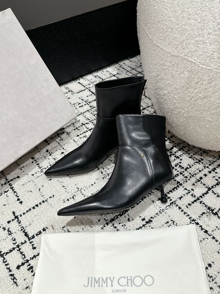 Jimmy Choo Classic Teardrop Heel Ankle Boots