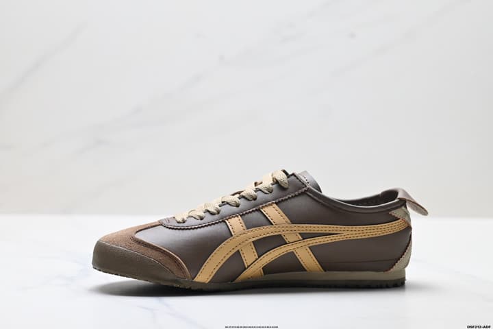 Onitsuka Tiger Mexico 66 NIPPON MADE Sneakers in Black With Pink Stripes