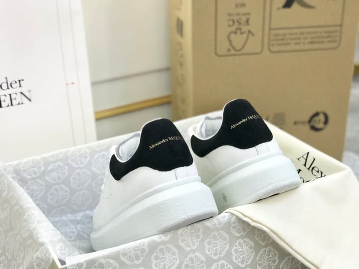 Alexander McQueen Classic Platform White Sneakers