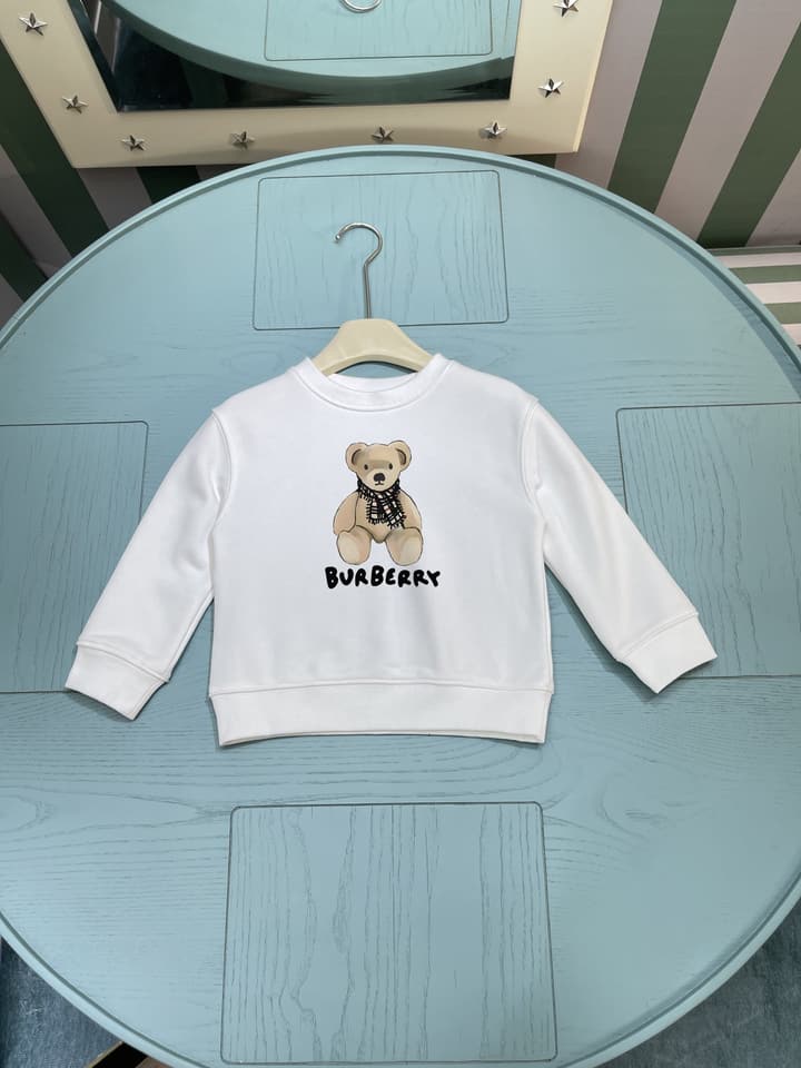 Burberry Kids Round Neck Sweatshirt – 2025AW in White Sweatshirt