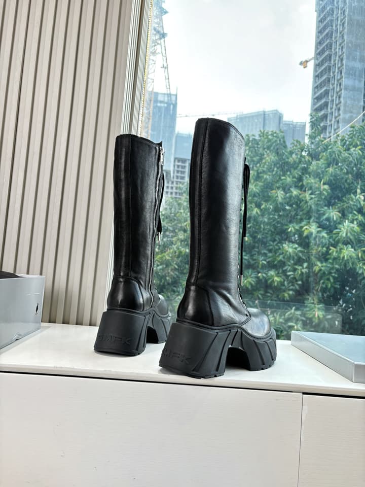 SMFK Platform Over-the-Knee Boots – 2025 Autumn/Winter Collection in Black