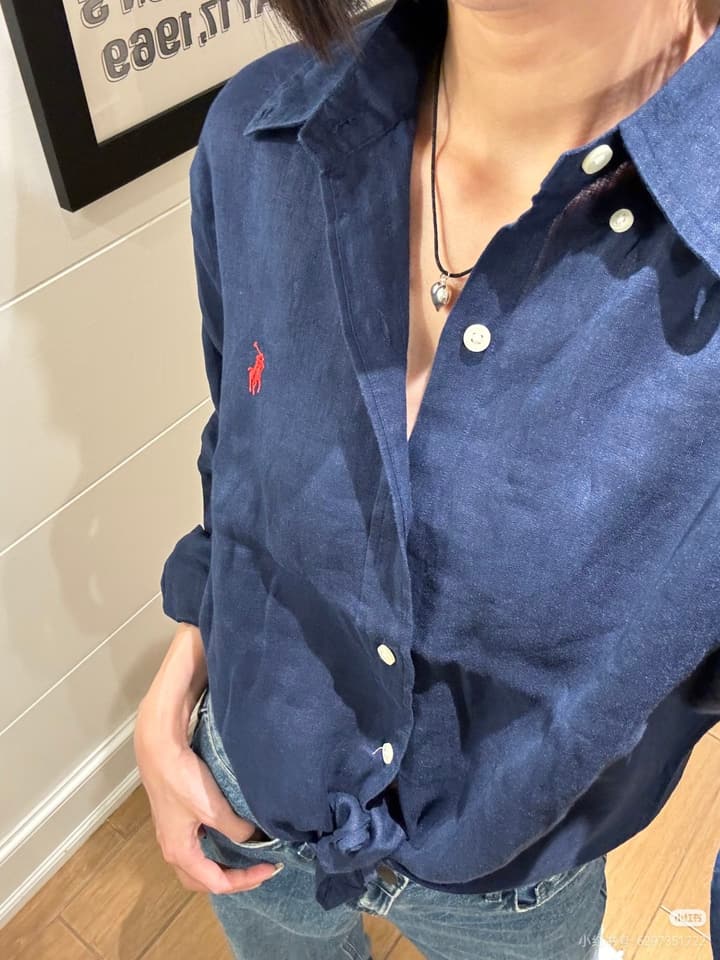 Ralph Lauren Pony Logo Linen Shirt – Spring/Summer Collection in Black
