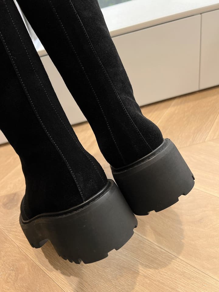 Celine Triomphe Knee-High Boots – 2023 Autumn/Winter Collection in Black