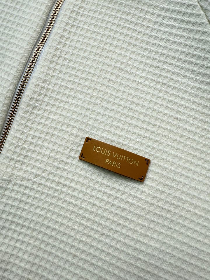 Louis Vuitton Runway Waffle Knit Zipper Jacket