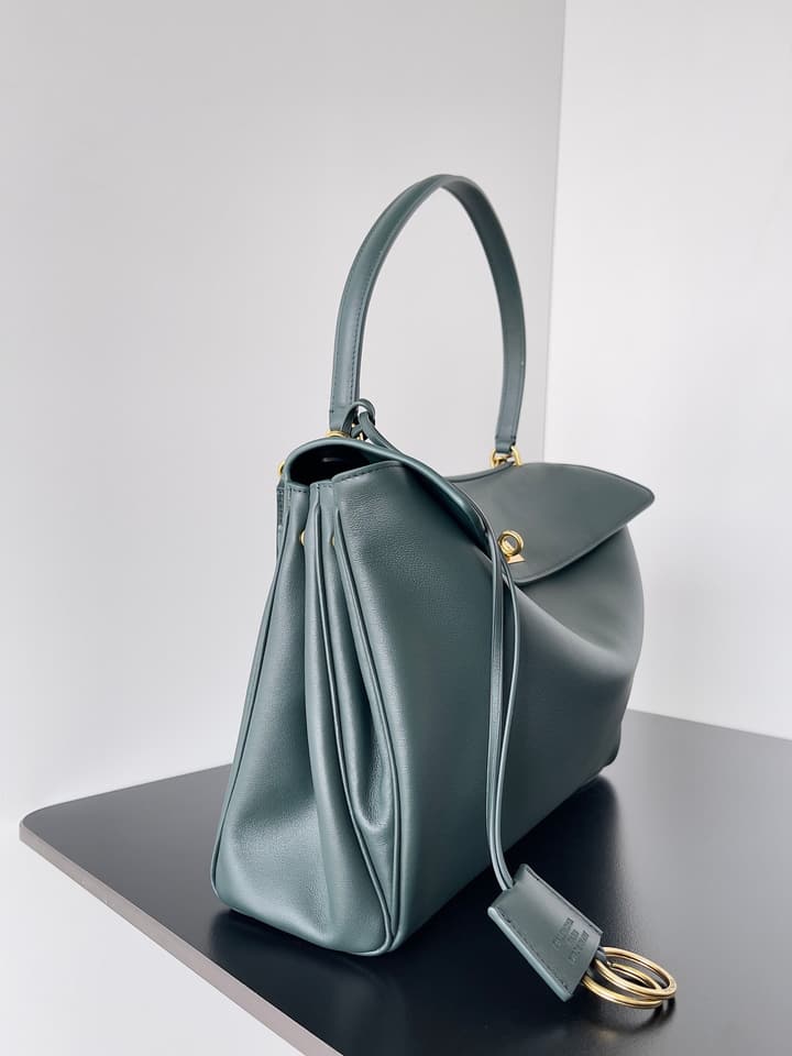 Balenciaga Rodeo Medium Shoulder Bag – 2024 Collection in Dark Green