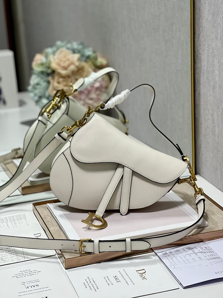 Dior Classic Saddle Bag in Apricot