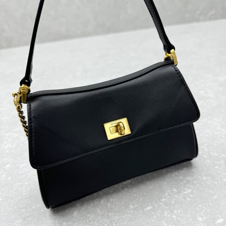 Balenciaga Rodeo Nano Chain Bag in Black