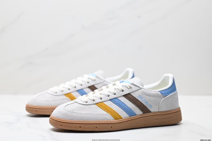 Adidas Handball Spezial Retro Suede Sneakers in Burgundy White Stripes