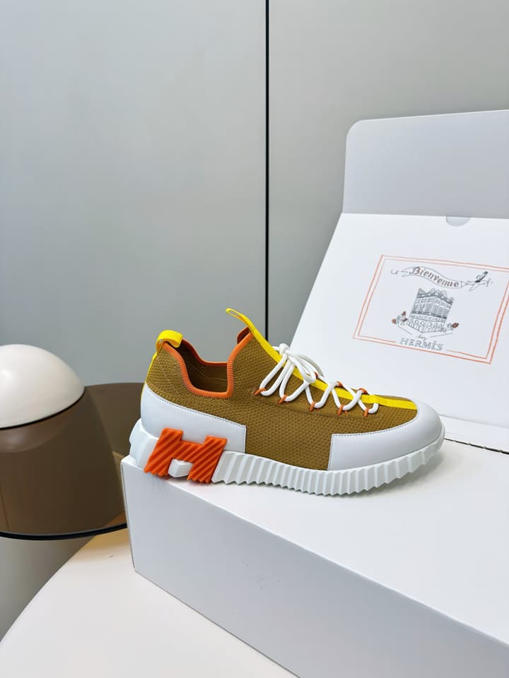 Hermes H Classic Couple Sneakers in Black
