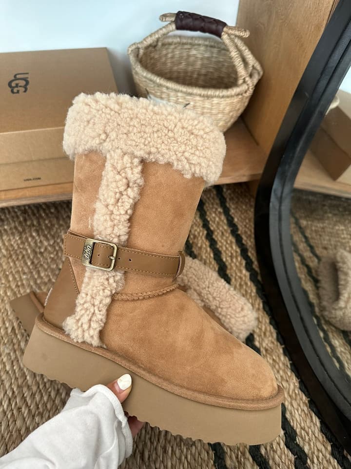 UGG Platform Shearling Snow Boots