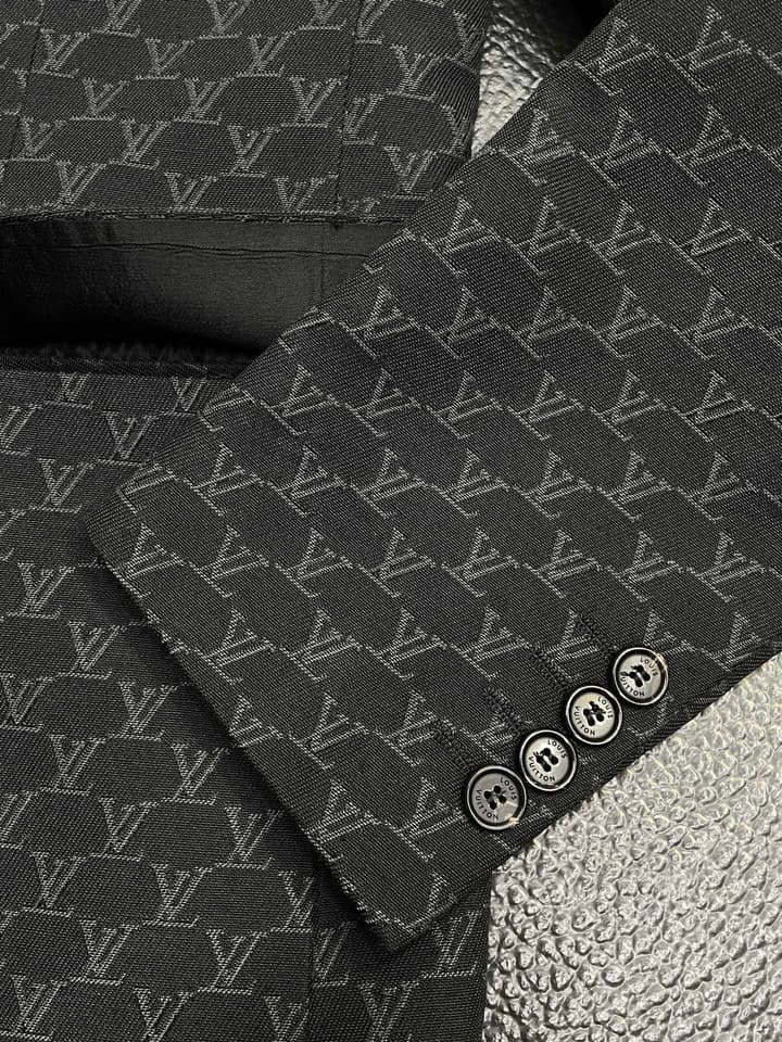Louis Vuitton Exclusive Casual Blazer in Dark Gray Monogram Blazer