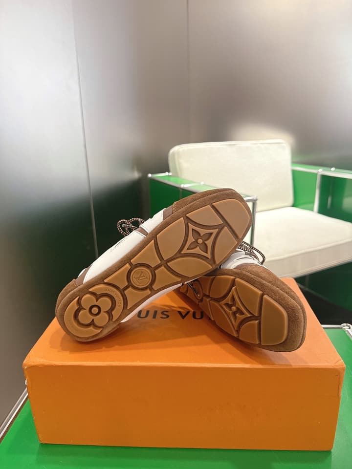 Louis Vuitton Sneakerina Ballet Sneakers in Chocolate Brown