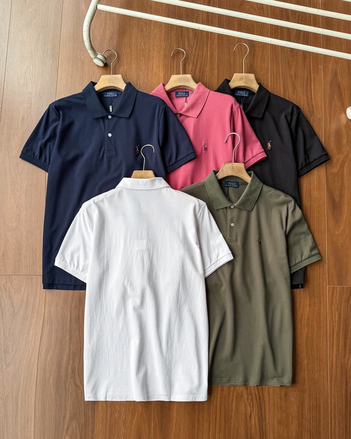 Ralph Lauren Small Pony Embroidery Cotton Polo Shirt – Summer Collection in Army Green