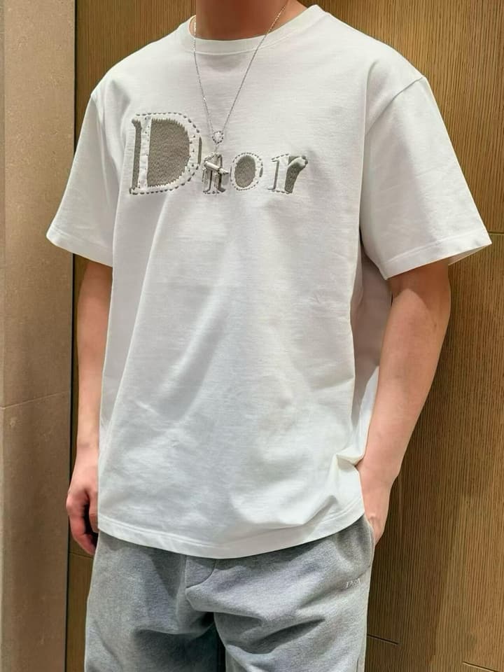 Dior Reverse Embroidered Loose Fit T-Shirt – Summer Collection 2026 in Black