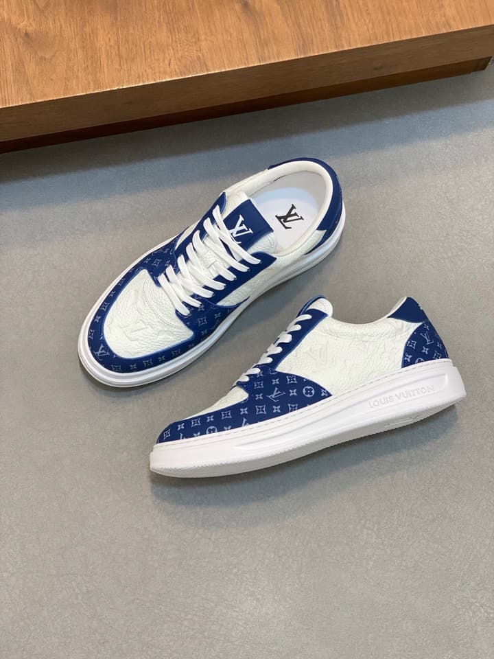 Louis Vuitton Nappa Leather Lightweight Sneakers in All White