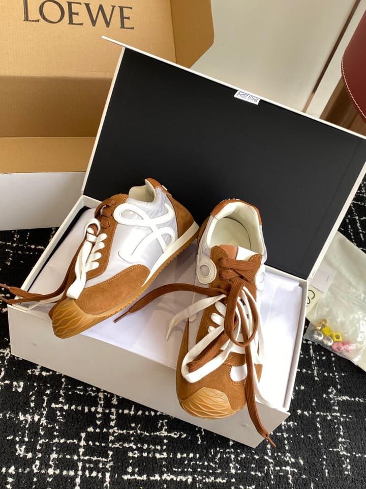 Loewe Ballet Runner Sneakers – 2025 Paris Fashion Week in Brown